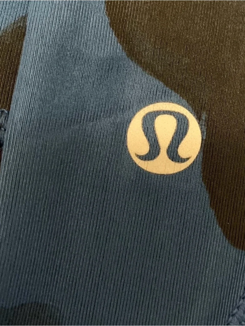 Lululemon Run Inspire Crop 22” Jumbo Inky Blue Floral Inkwell Sz 4 Activewear